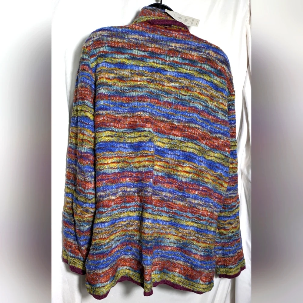 Women's Miss College Multi-color‎ Soft Wool Blend Turtleneck Sweater | Size XL